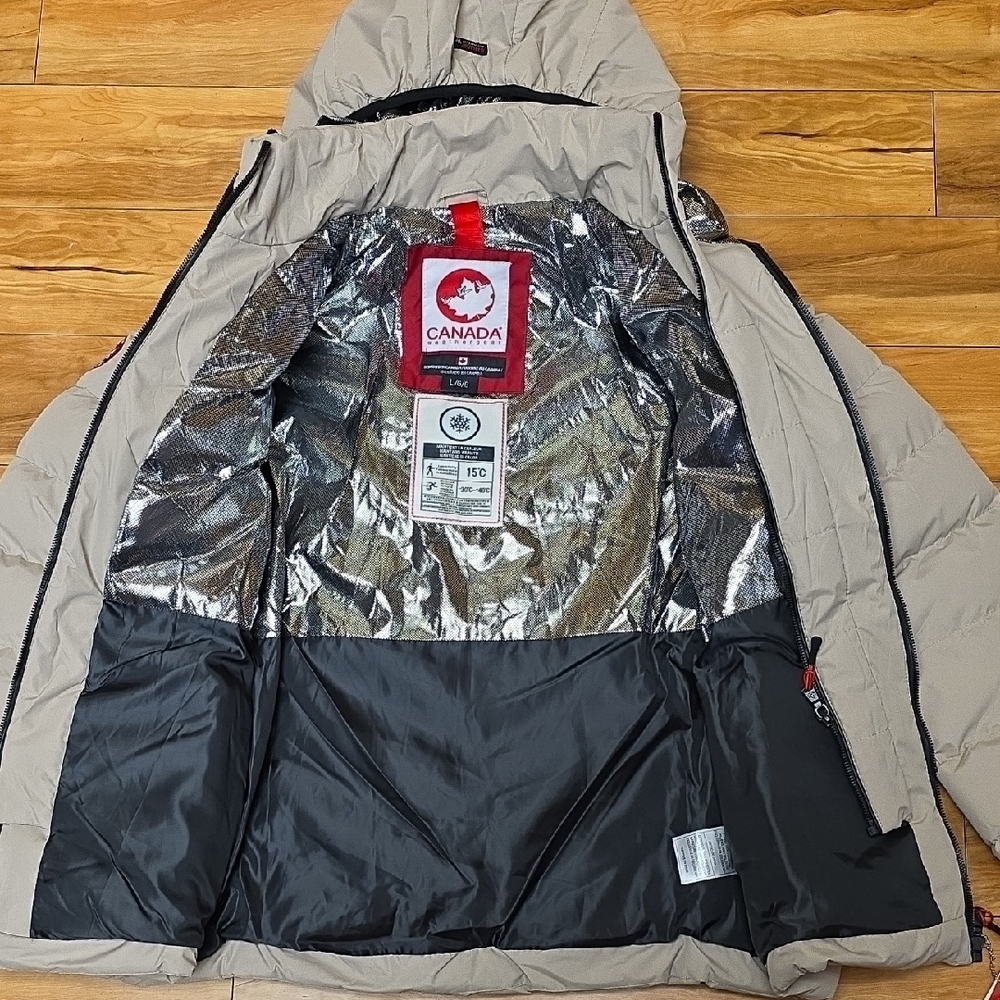 Canada Weather Gear Size L Womens Double-Zip Water Resistant Heavyweight Puffer - Picture 13 of 16